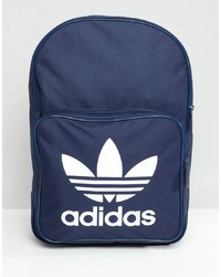 Мужской темно-синий рюкзак с принтом от adidas Originals