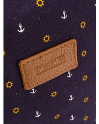 Мужской темно-синий рюкзак с принтом от Fefè