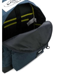 Мужской темно-синий рюкзак с принтом от MSGM