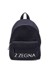 Мужской темно-синий рюкзак с принтом от Z Zegna