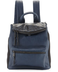 Темно-синий рюкзак со змеиным рисунком