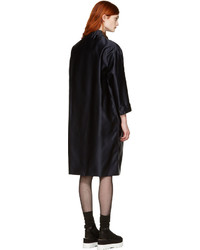 Женский темно-синий сатиновый бомбер от Miu Miu