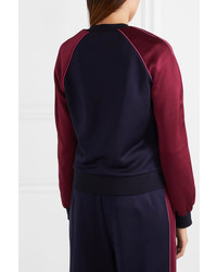 Женский темно-синий сатиновый бомбер от Ninety Percent