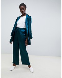 Женский темно-синий сатиновый двубортный пиджак от Vero Moda