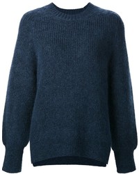 Женский темно-синий свитер из мохера от 3.1 Phillip Lim
