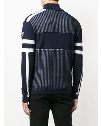 Мужской темно-синий свитер на молнии с принтом от Rossignol