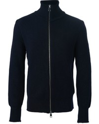 Мужской темно-синий свитер на молнии от Ami