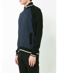 Мужской темно-синий свитер на молнии от Junya Watanabe