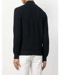 Мужской темно-синий свитер на молнии от Paul & Shark