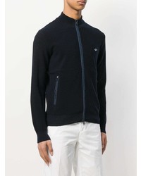 Мужской темно-синий свитер на молнии от Paul & Shark