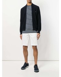 Мужской темно-синий свитер на молнии от Paul & Shark