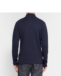 Мужской темно-синий свитер на молнии от Acne Studios