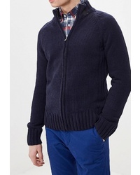 Мужской темно-синий свитер на молнии от Kensington Eastside