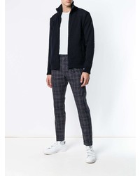 Мужской темно-синий свитер на молнии от Paul & Shark