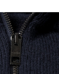 Мужской темно-синий свитер на молнии от Burberry