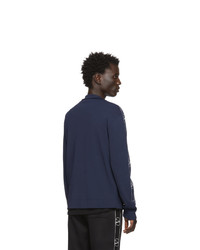 Мужской темно-синий свитер на молнии от Valentino