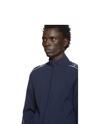 Мужской темно-синий свитер на молнии от Valentino