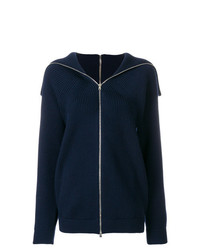 Женский темно-синий свитер на молнии от Victoria Beckham