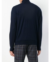 Мужской темно-синий свитер на молнии от Ps By Paul Smith