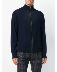 Мужской темно-синий свитер на молнии от Ps By Paul Smith