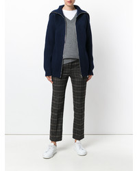 Женский темно-синий свитер на молнии от Victoria Beckham