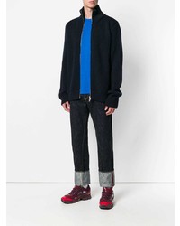 Мужской темно-синий свитер на молнии от Maison Margiela