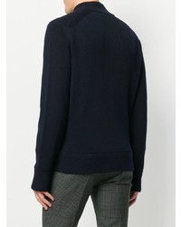 Мужской темно-синий свитер на молнии от Tom Ford