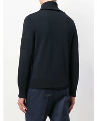 Мужской темно-синий свитер на молнии от Neil Barrett