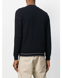 Мужской темно-синий свитер на молнии от Nuur