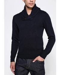 Мужской темно-синий свитер с v-образным вырезом от Celio