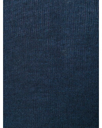 Мужской темно-синий свитер с v-образным вырезом от Etro