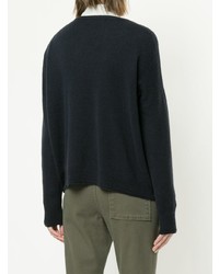 Женский темно-синий свитер с v-образным вырезом от Jac+ Jack