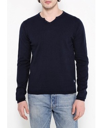 Мужской темно-синий свитер с v-образным вырезом от Fresh Brand