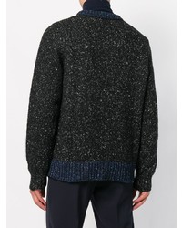 Мужской темно-синий свитер с v-образным вырезом от Marni