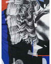 Мужской темно-синий свитер с v-образным вырезом от Versace