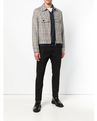 Мужской темно-синий свитер с v-образным вырезом от Fay