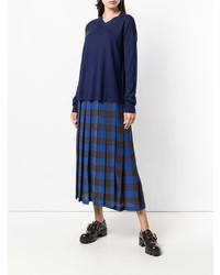 Женский темно-синий свитер с v-образным вырезом от Aspesi