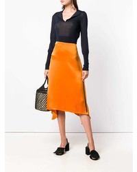 Женский темно-синий свитер с v-образным вырезом от Jacquemus