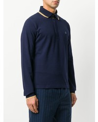 Мужской темно-синий свитер с воротником поло от Vivienne Westwood
