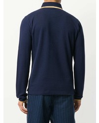 Мужской темно-синий свитер с воротником поло от Vivienne Westwood