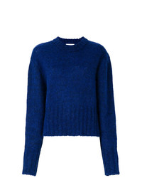 Женский темно-синий свитер с круглым вырезом из мохера от Neul