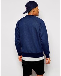 Мужской темно-синий свитер с круглым вырезом с принтом от adidas