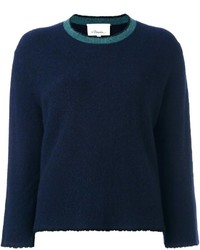 Женский темно-синий свитер с круглым вырезом от 3.1 Phillip Lim