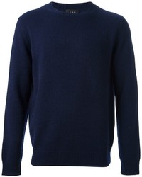 Мужской темно-синий свитер с круглым вырезом от A.P.C.