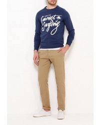 Мужской темно-синий свитер с круглым вырезом от Alcott