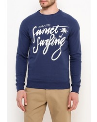 Мужской темно-синий свитер с круглым вырезом от Alcott