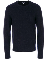 Мужской темно-синий свитер с круглым вырезом от Alex Mill