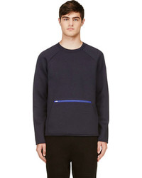 Мужской темно-синий свитер с круглым вырезом от Alexander Wang