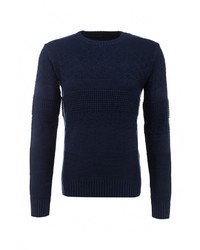 Мужской темно-синий свитер с круглым вырезом от Another Influence