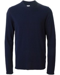 Мужской темно-синий свитер с круглым вырезом от Armani Collezioni